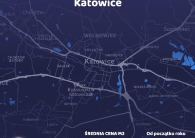 Cena metra kwadratowego - Katowice - czerwiec 2021